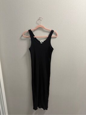 Classic Black Ribbed Tank Dress - H&M